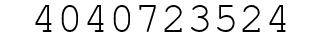 Number 4040723524.