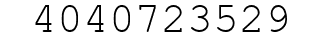 Number 4040723529.
