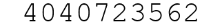 Number 4040723562.