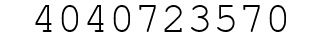 Number 4040723570.