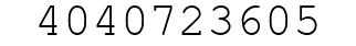 Number 4040723605.