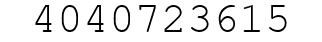 Number 4040723615.