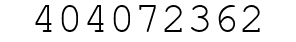 Number 404072362.