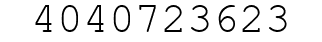 Number 4040723623.