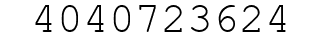 Number 4040723624.