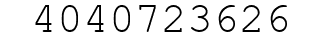 Number 4040723626.
