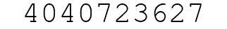 Number 4040723627.
