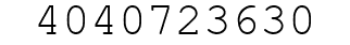 Number 4040723630.