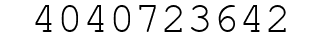 Number 4040723642.