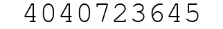 Number 4040723645.
