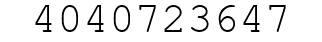 Number 4040723647.