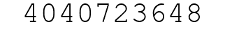 Number 4040723648.