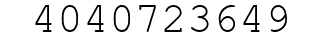 Number 4040723649.