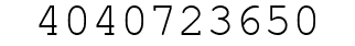 Number 4040723650.