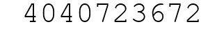 Number 4040723672.