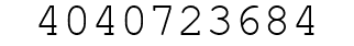 Number 4040723684.