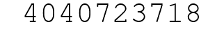 Number 4040723718.