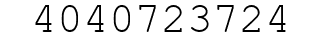 Number 4040723724.
