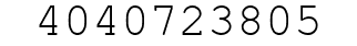 Number 4040723805.