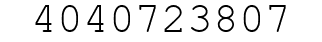 Number 4040723807.