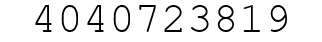Number 4040723819.