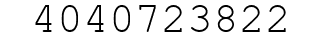 Number 4040723822.