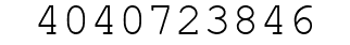 Number 4040723846.