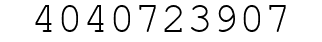 Number 4040723907.