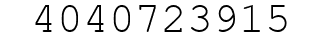 Number 4040723915.