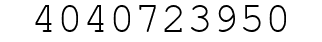 Number 4040723950.