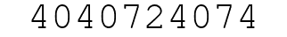 Number 4040724074.