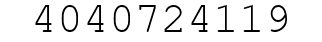 Number 4040724119.