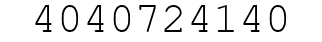 Number 4040724140.