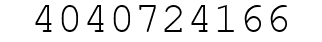 Number 4040724166.