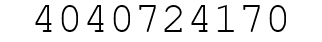 Number 4040724170.
