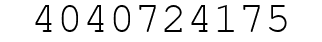 Number 4040724175.
