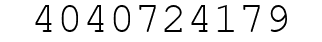 Number 4040724179.