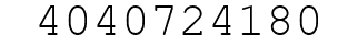 Number 4040724180.
