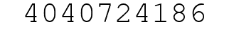 Number 4040724186.