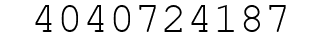 Number 4040724187.