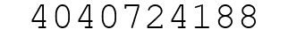 Number 4040724188.