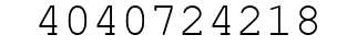 Number 4040724218.