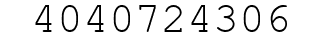 Number 4040724306.