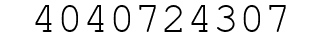 Number 4040724307.