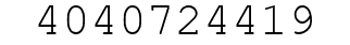 Number 4040724419.