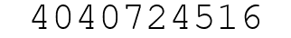 Number 4040724516.