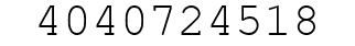 Number 4040724518.