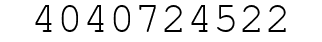 Number 4040724522.