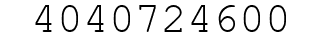 Number 4040724600.