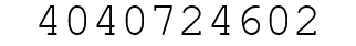 Number 4040724602.
